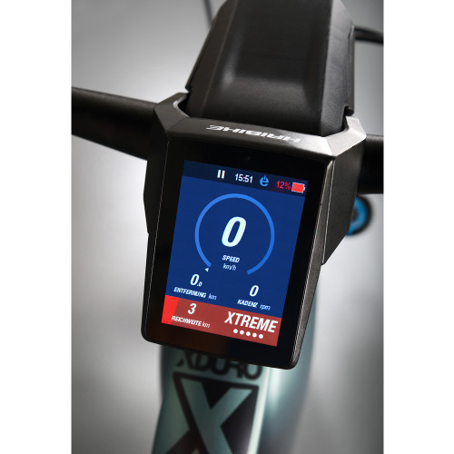 Велосипед  HAIBIKE XDURO AllMtn 8.0 Carbon FLYON 27.5/29", рама М, серо-зелено-оранжевый, 2020 - фото №4